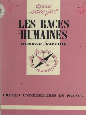 cover image of Les races humaines